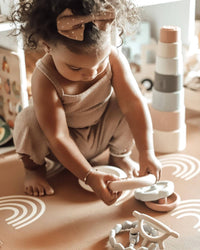 Ali+Oli - Soft Silicone Stacking Ring Tower (6-pc) Sun - Little Stars Toy Store & PlayhouseAli+Oli