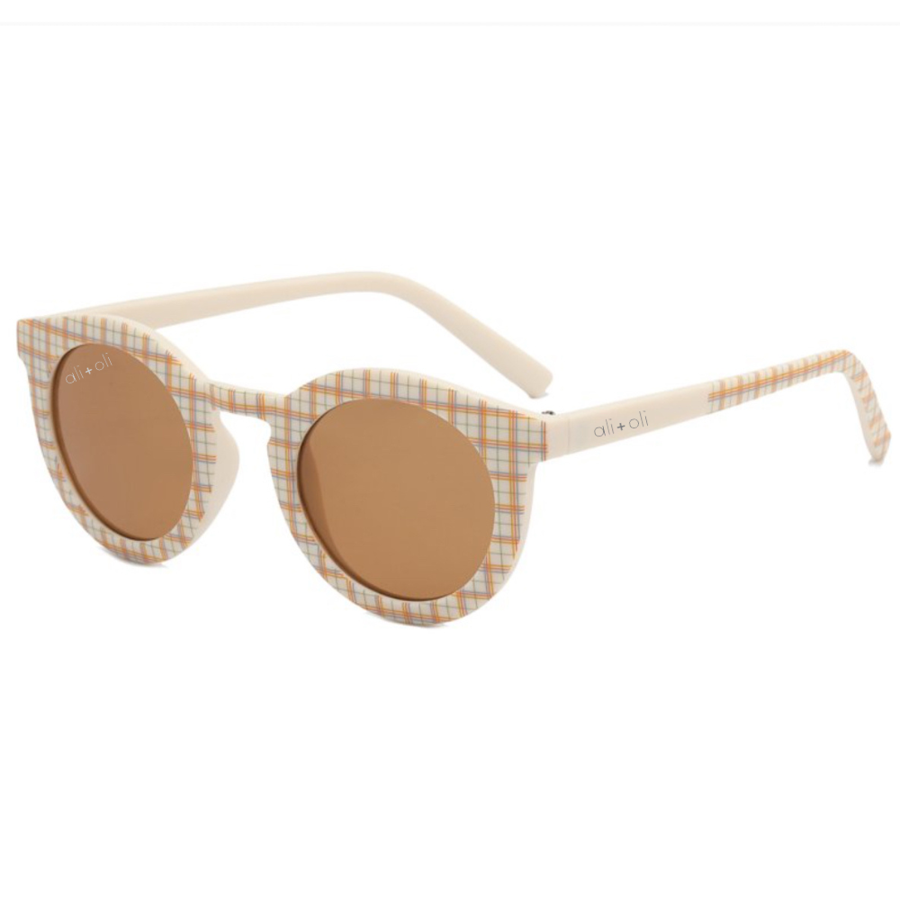 Ali+Oli - Kids Sunglasses Round (Plaid)