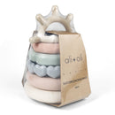 Ali+Oli - Soft Silicone Stacking Ring Tower (6-pc) Sun