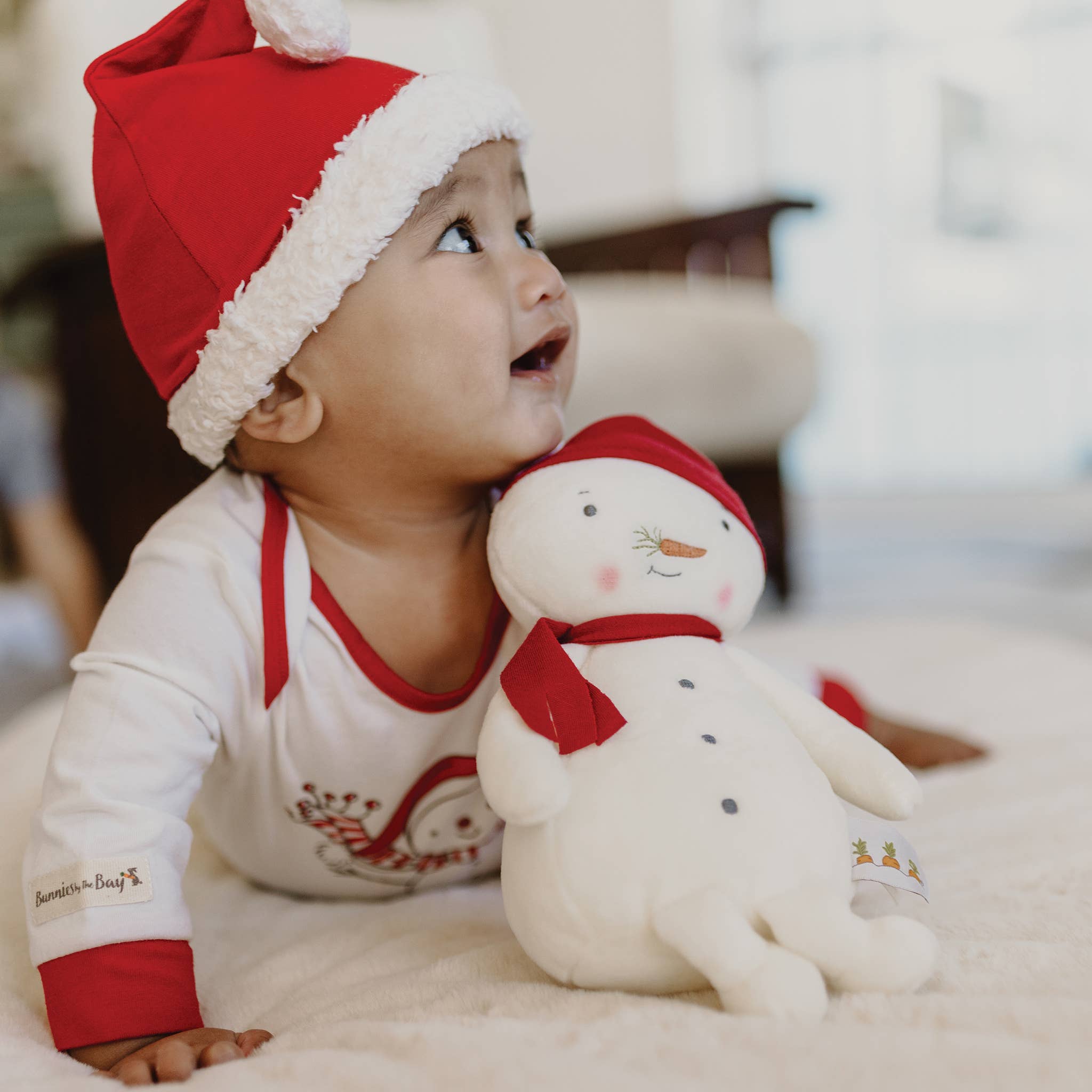 Bunnies By the Bay - Holiday Limited Edition - Organic Flurry Romper - Little Stars Toy Store & PlayhouseBunnies By the Bay