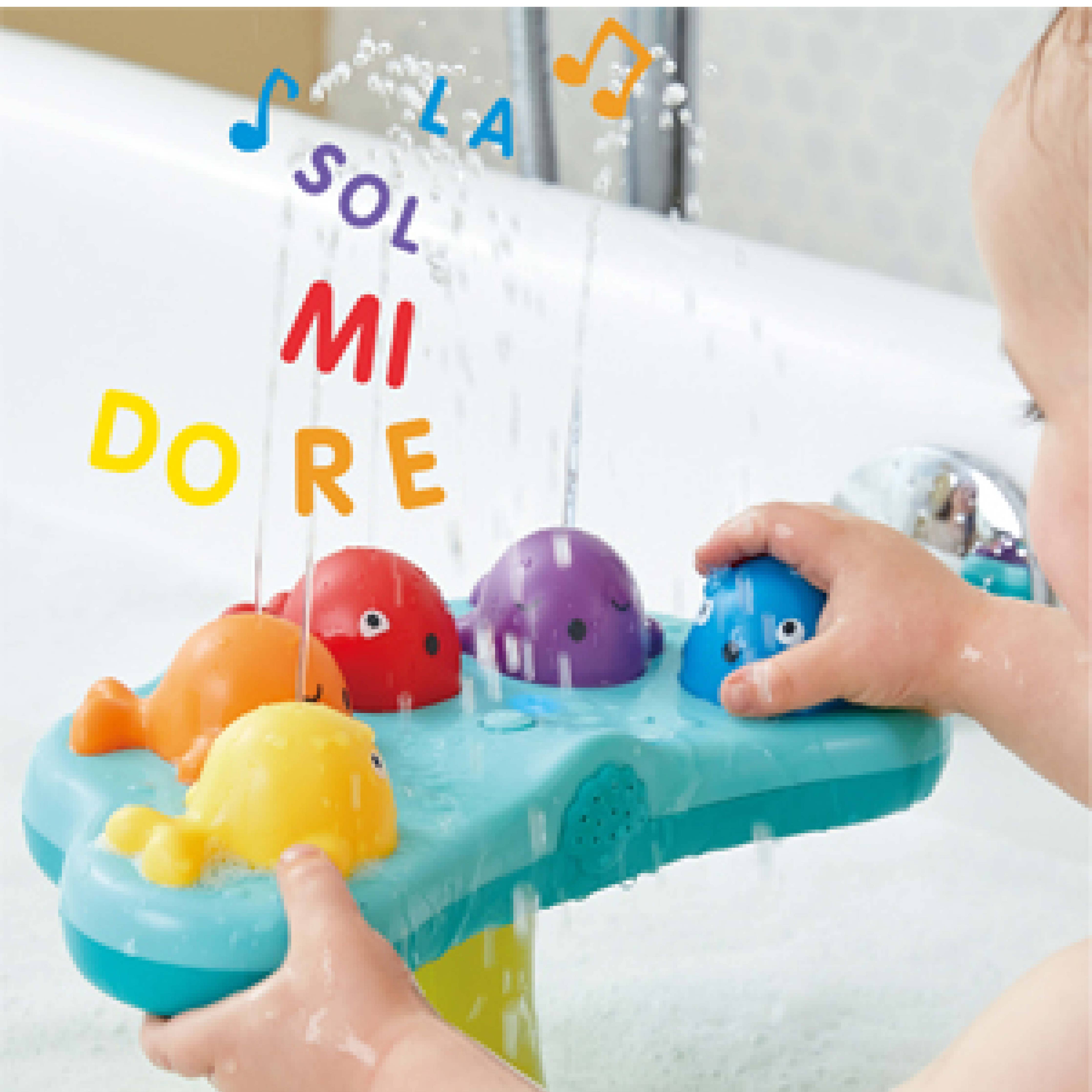 Hape Toys - Hape Musical Whale Fountain - Bath Toy for Babies 18+ Months