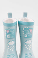 Grass & Air - Peppa Pig George Blue Colour-Changing Kids Wellies