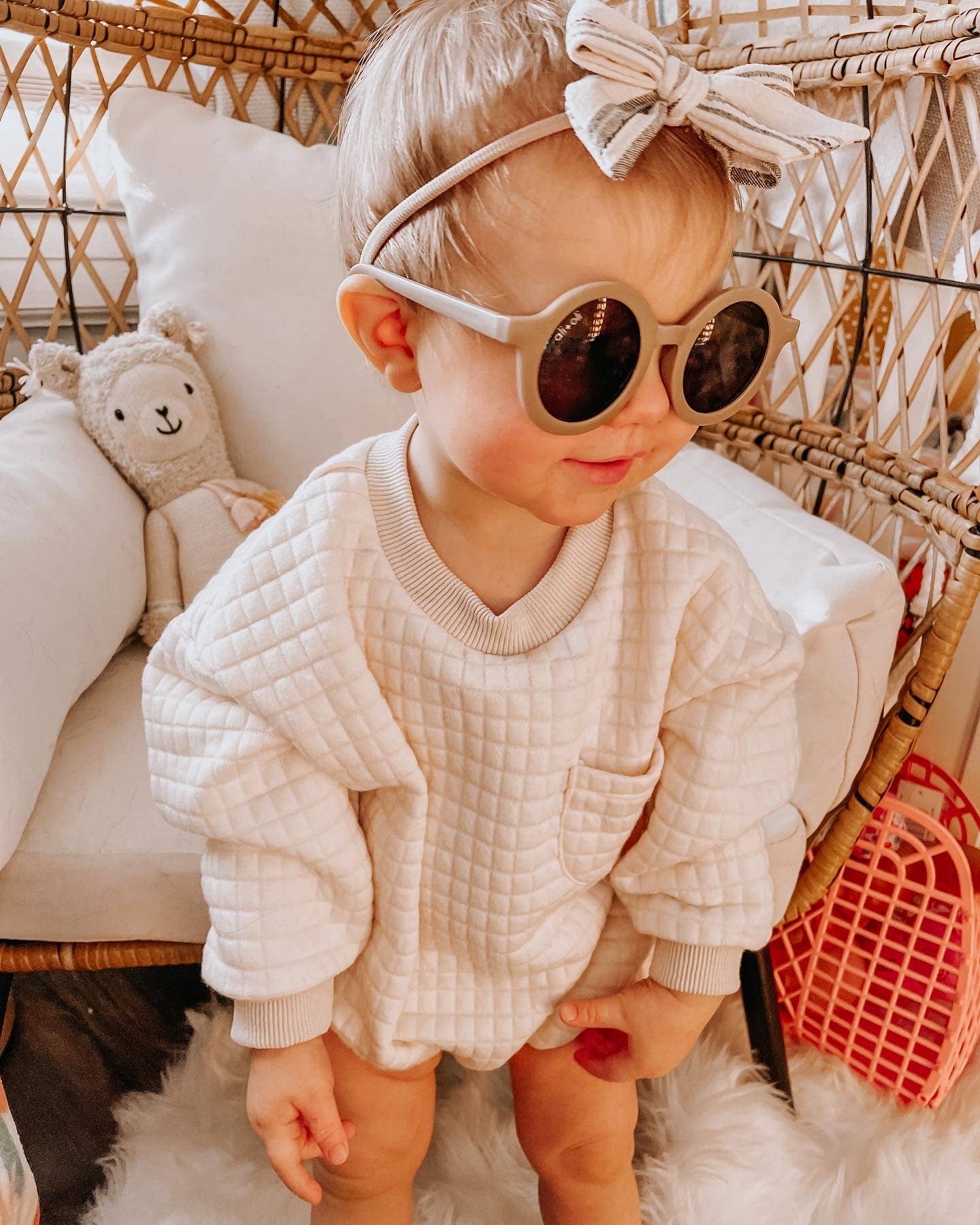Ali+Oli - Kids Sunglasses Round (Taupe)