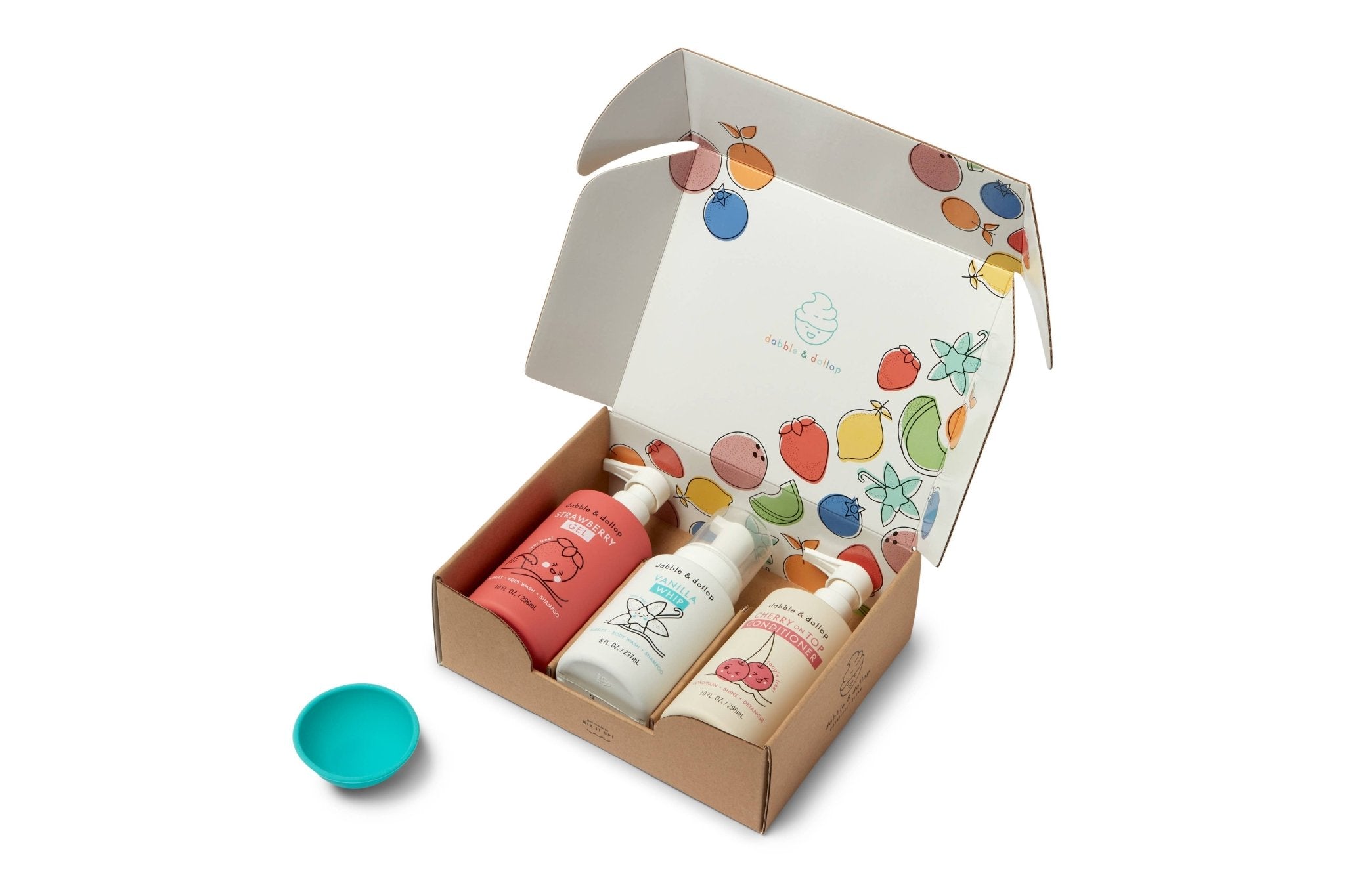 Dabble & Dollop - Cherry Berry Bath Gift Set (incl. mixing bowl) - Little Stars Toy Store & PlayhouseDabble & Dollop