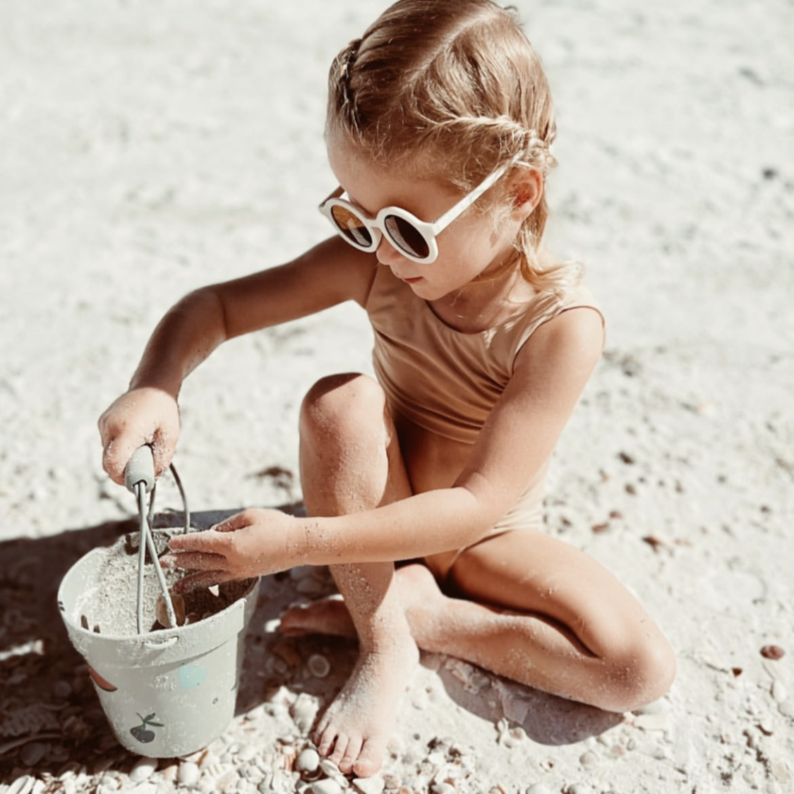 Ali+Oli - Kids Sunglasses Round (Vanilla)