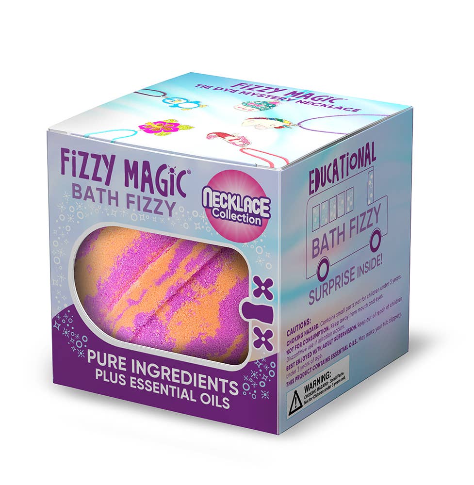 Purposeful Bliss - Fizzy Magic - Bath Bombs, Tie Dye Mystery Necklace Surprise