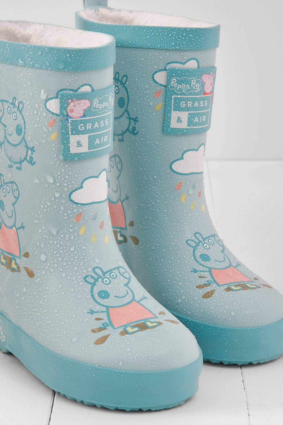 Grass & Air - Peppa Pig George Blue Colour-Changing Kids Wellies - Little Stars Toy Store & PlayhouseGrass & Air