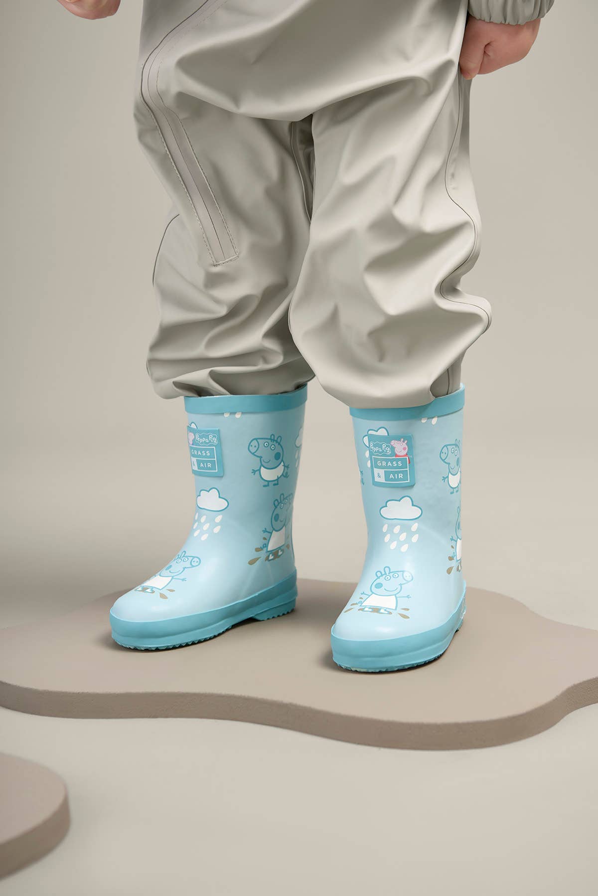 Grass & Air - Peppa Pig George Blue Colour-Changing Kids Wellies - Little Stars Toy Store & PlayhouseGrass & Air