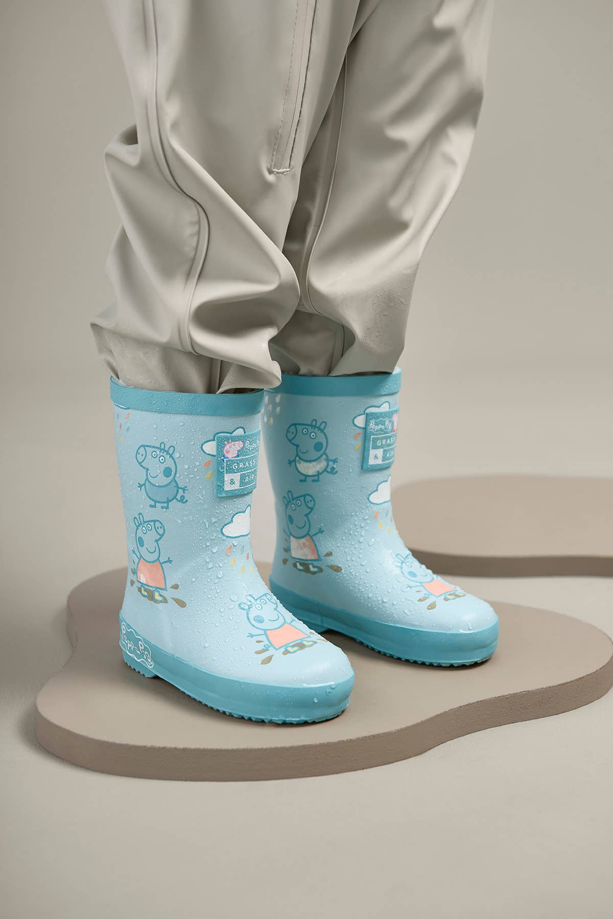 Grass & Air - Peppa Pig George Blue Colour-Changing Kids Wellies - Little Stars Toy Store & PlayhouseGrass & Air