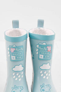 Grass & Air - Peppa Pig George Blue Colour-Changing Kids Wellies - Little Stars Toy Store & PlayhouseGrass & Air