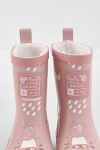 Grass & Air - Peppa Pig Pink Colour-Changing Kids Rainboots, Teddy Fleece - Little Stars Toy Store & PlayhouseGrass & Air