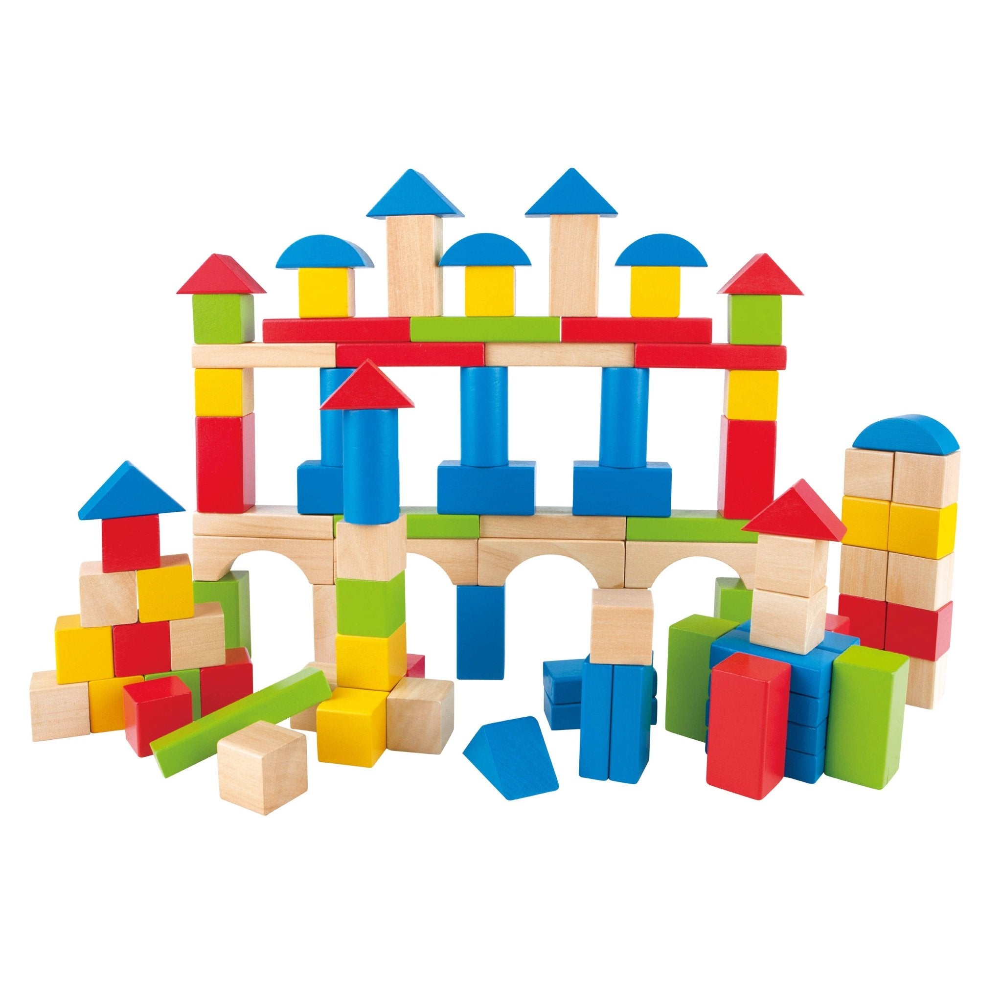 Hape Toys - Build Up & Away Blocks - 100 pcs