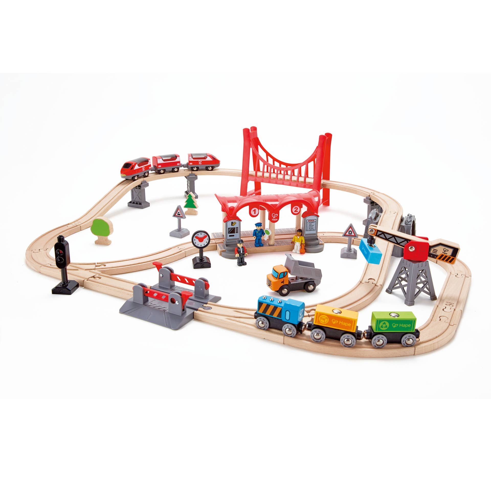 Hape Toys - Busy City Rail Set