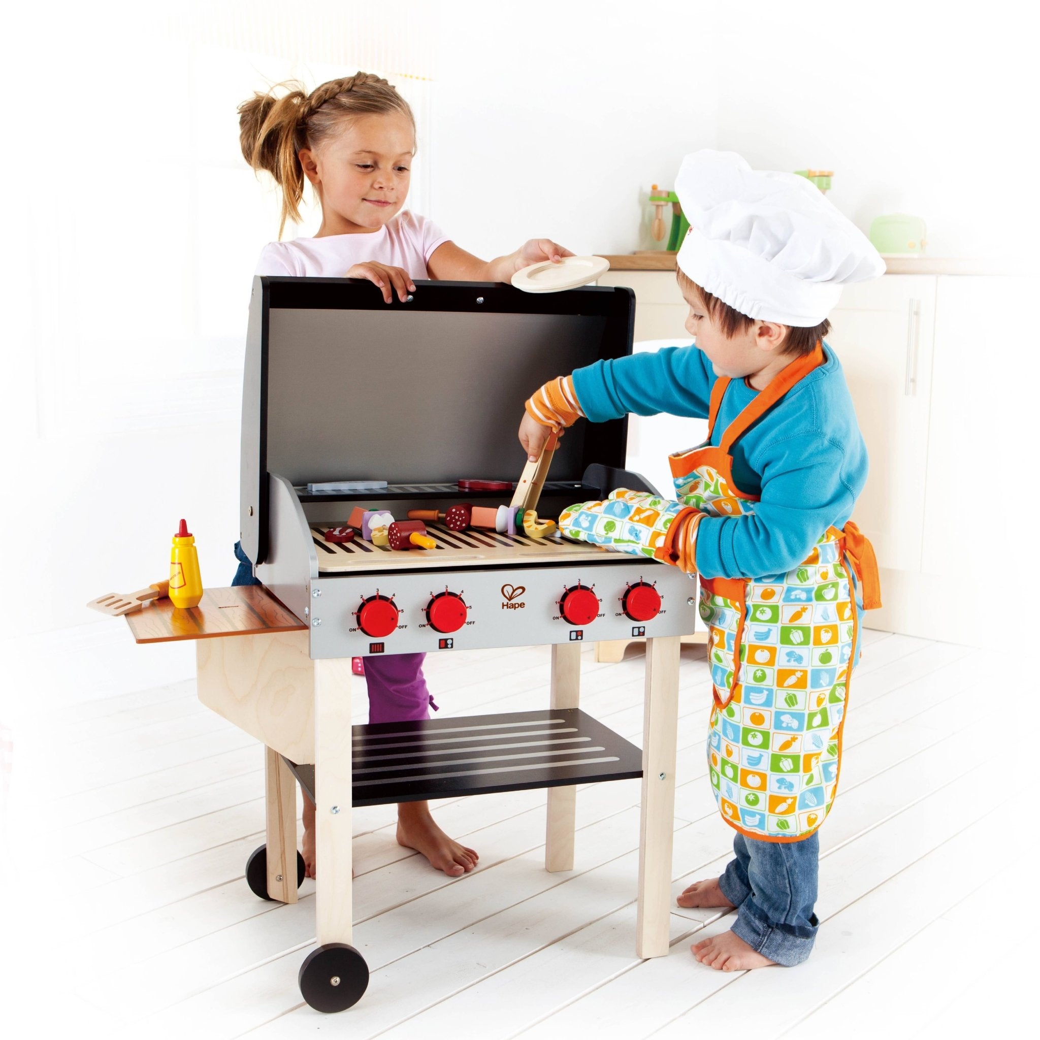 Hape Toys - Gourmet Grill With Food - Little Stars Toy Store & PlayhouseHape Toys
