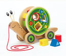 Hape Toys - Hape Walk-A-Long Snail - Pull-Along Toy with Shape Sorting. - Little Stars Toy Store & PlayhouseHape Toys