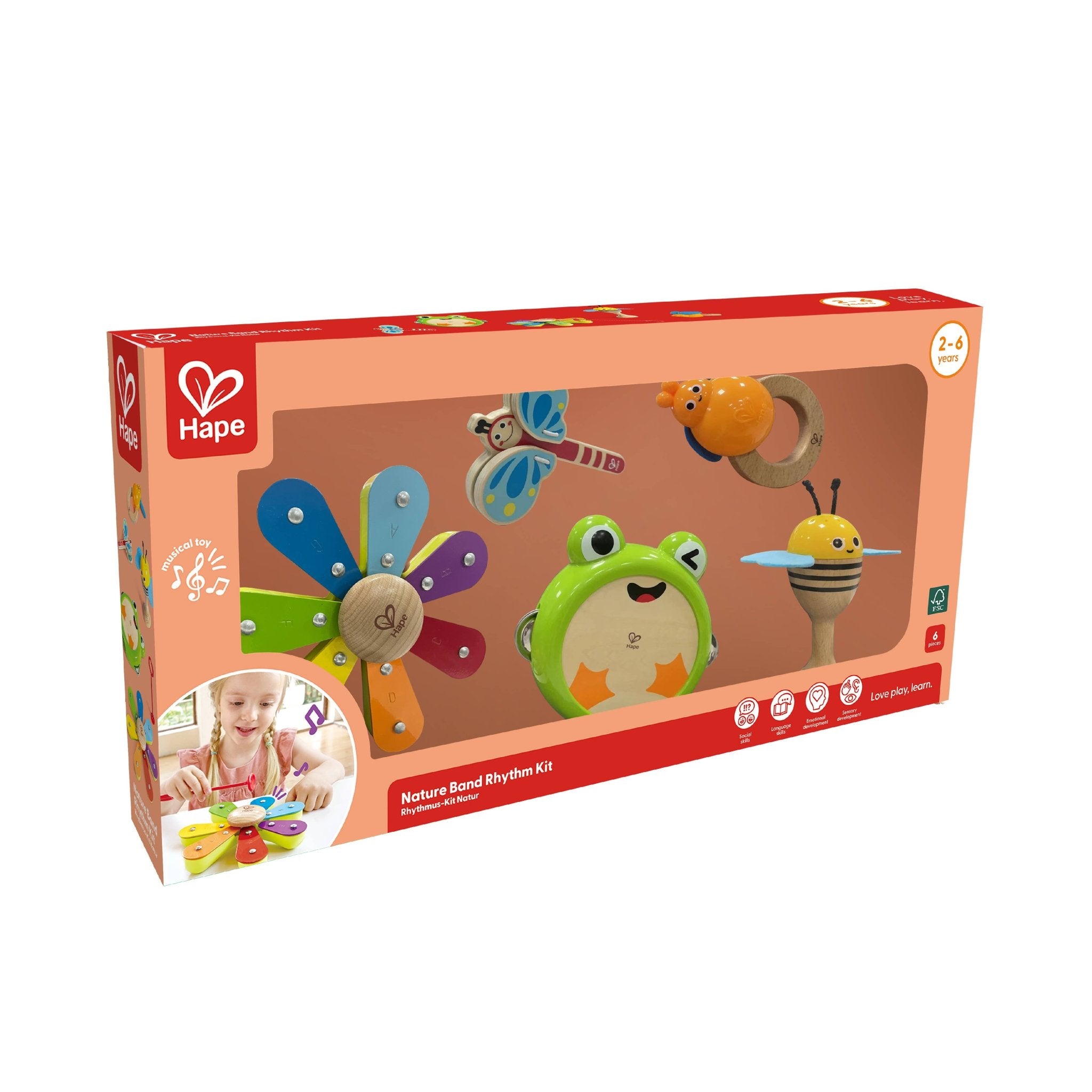 Hape Toys - Nature Band Rhythm Kit - Little Stars Toy Store & PlayhouseHape Toys