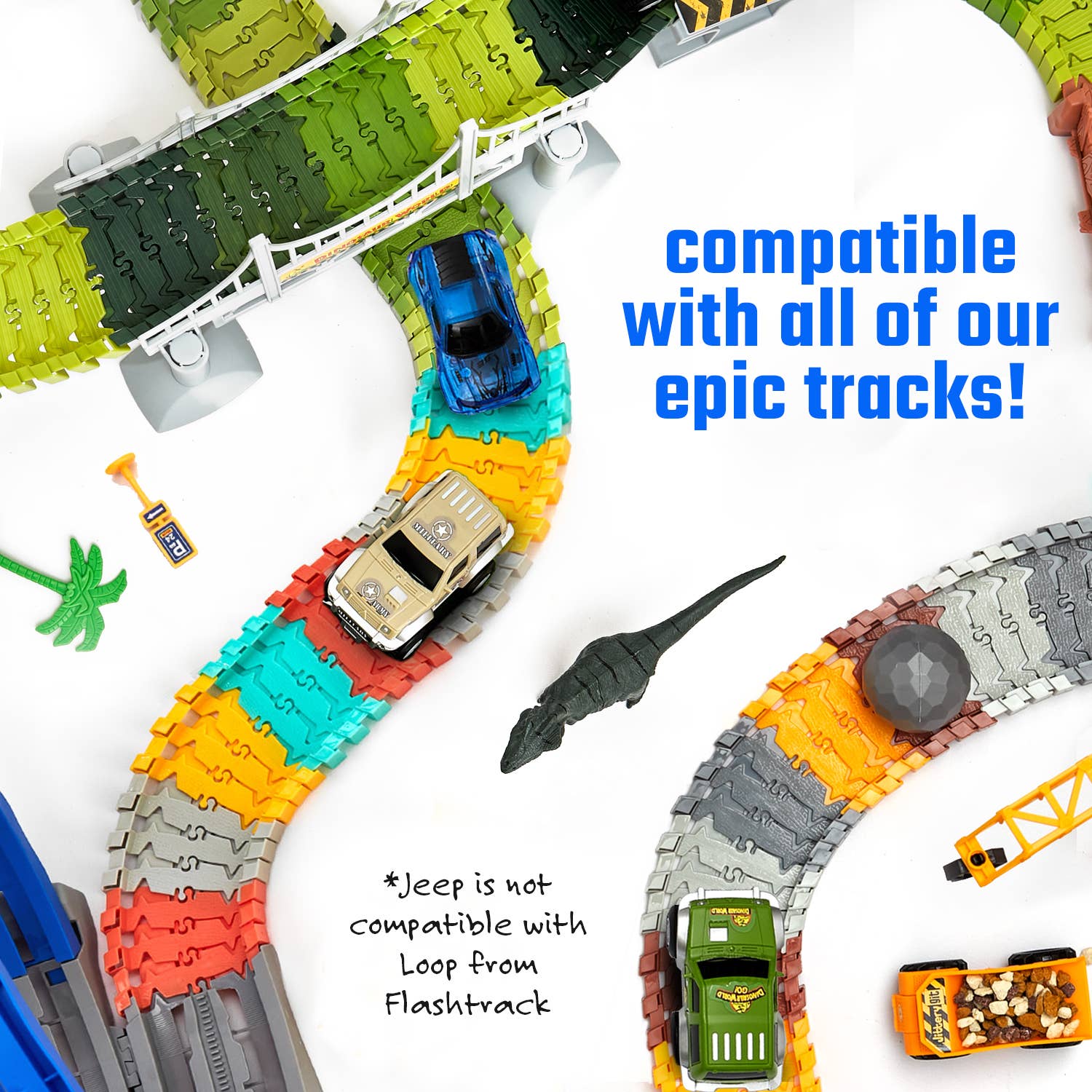 JitteryGit - 6 Piece Battery Power Toy Race Car Truck Jeep Collection Set - Little Stars Toy Store & PlayhouseJitteryGit
