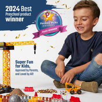 JitteryGit - Construction Toy Track Car Set - STEM Glow in the Dark Toys - Little Stars Toy Store & PlayhouseJitteryGit