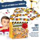 JitteryGit - Construction Toy Track Car Set - STEM Glow in the Dark Toys - Little Stars Toy Store & PlayhouseJitteryGit