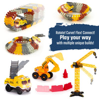 JitteryGit - Construction Toy Track Car Set - STEM Glow in the Dark Toys - Little Stars Toy Store & PlayhouseJitteryGit