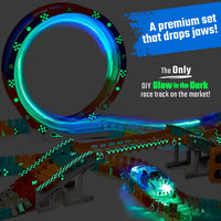 JitteryGit - FlashTrack Glow in the Dark Racing & Building Track Set - Little Stars Toy Store & PlayhouseJitteryGit