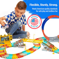 JitteryGit - FlashTrack Glow in the Dark Racing & Building Track Set - Little Stars Toy Store & PlayhouseJitteryGit