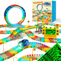 JitteryGit - FlashTrack Glow in the Dark Racing & Building Track Set - Little Stars Toy Store & PlayhouseJitteryGit