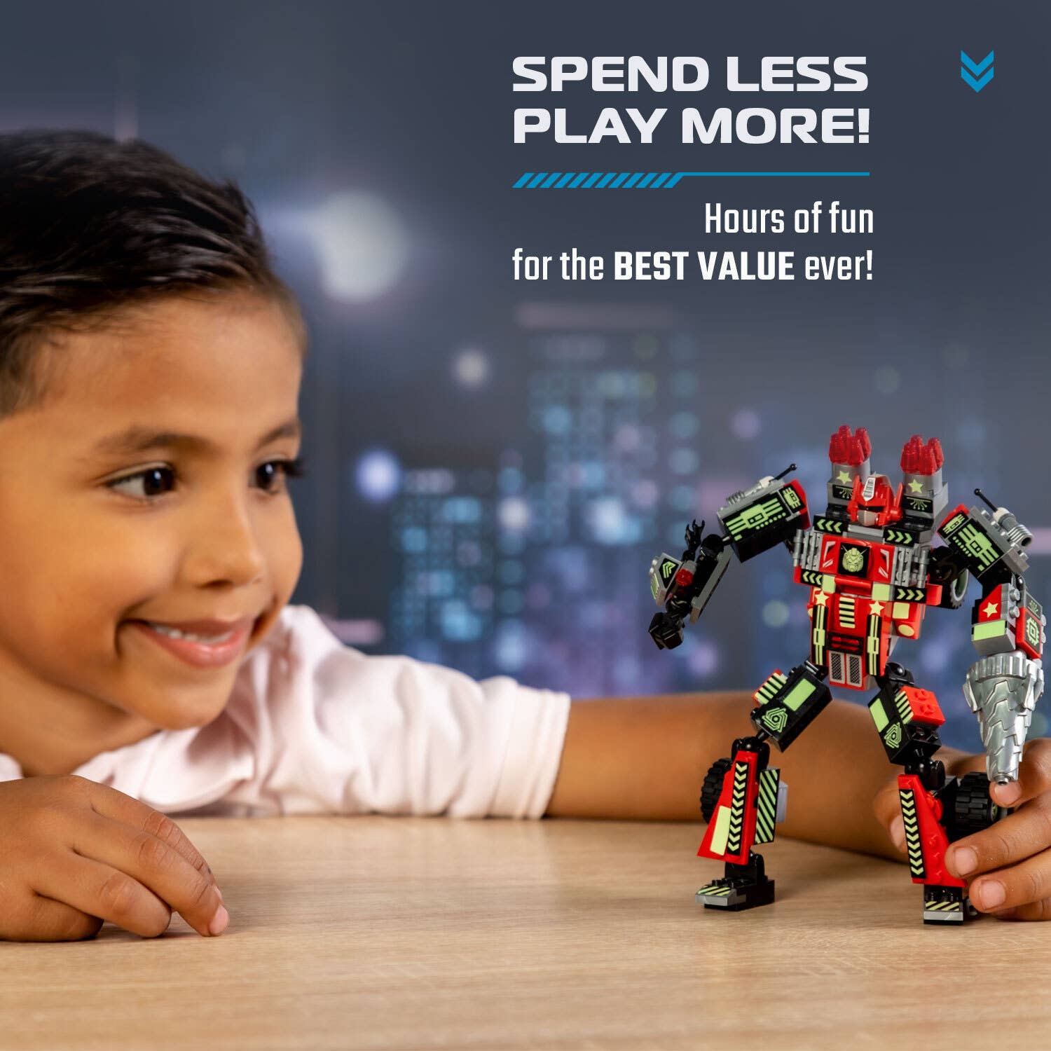 JitteryGit - Robot-Car-Animal 3 in 1 Toy Kit (235 Pc) Robotryx Grindburst - Little Stars Toy Store & PlayhouseJitteryGit
