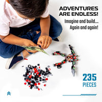 JitteryGit - Robot-Car-Animal 3 in 1 Toy Kit (235 Pc) Robotryx Grindburst - Little Stars Toy Store & PlayhouseJitteryGit