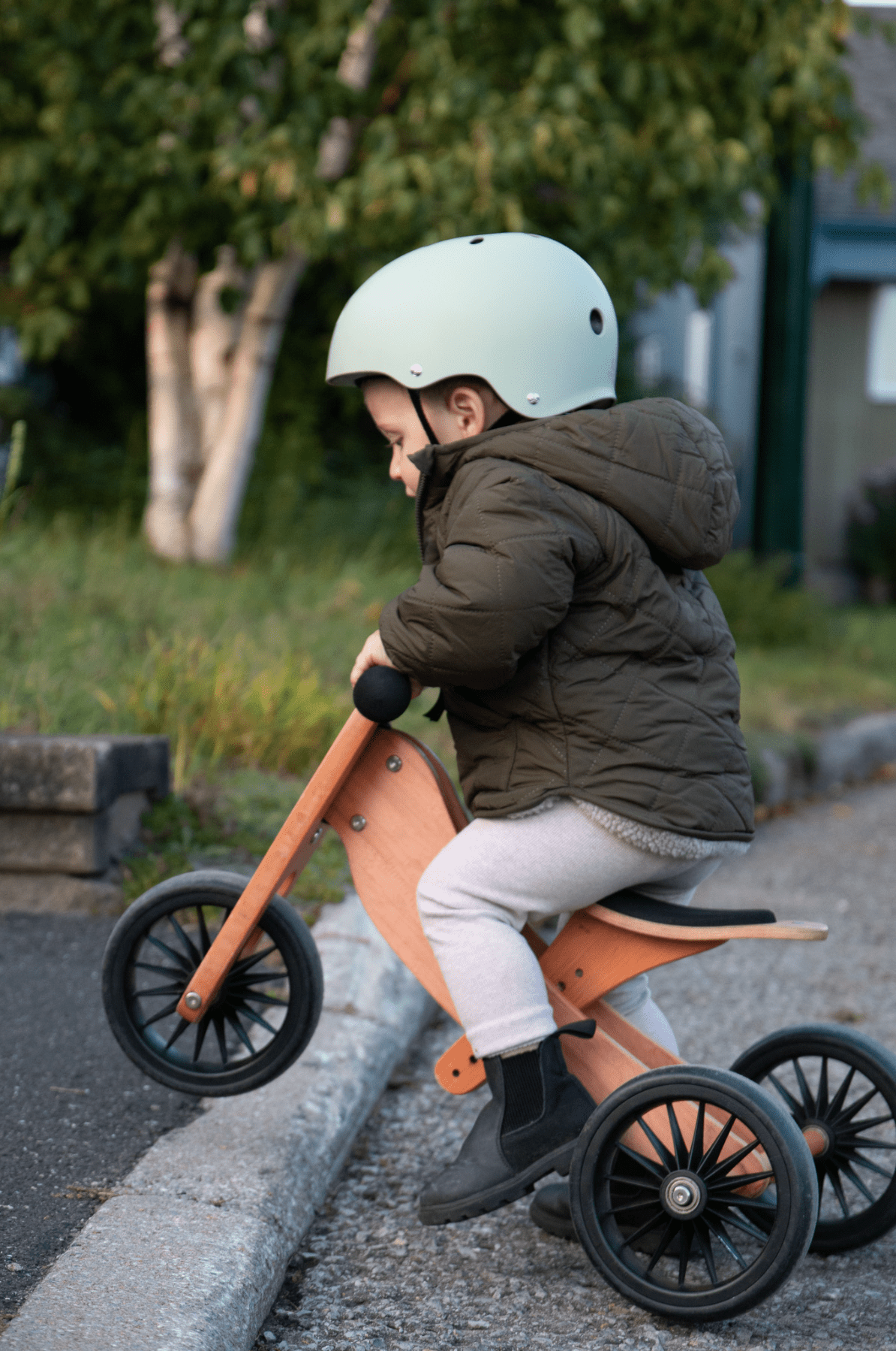 kinderfeets - Toddler Bike Helmet Matte Sage - Little Stars Toy Store & Playhousekinderfeets