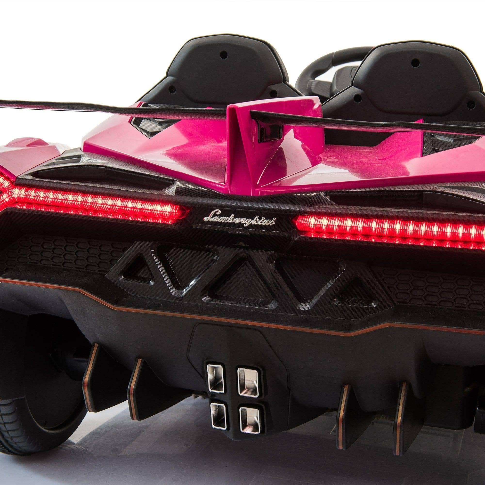 Lamborghini Veneno 2 Seater Ride on Car (Pink) - Little Stars Toy Store & PlayhouseDtidirect