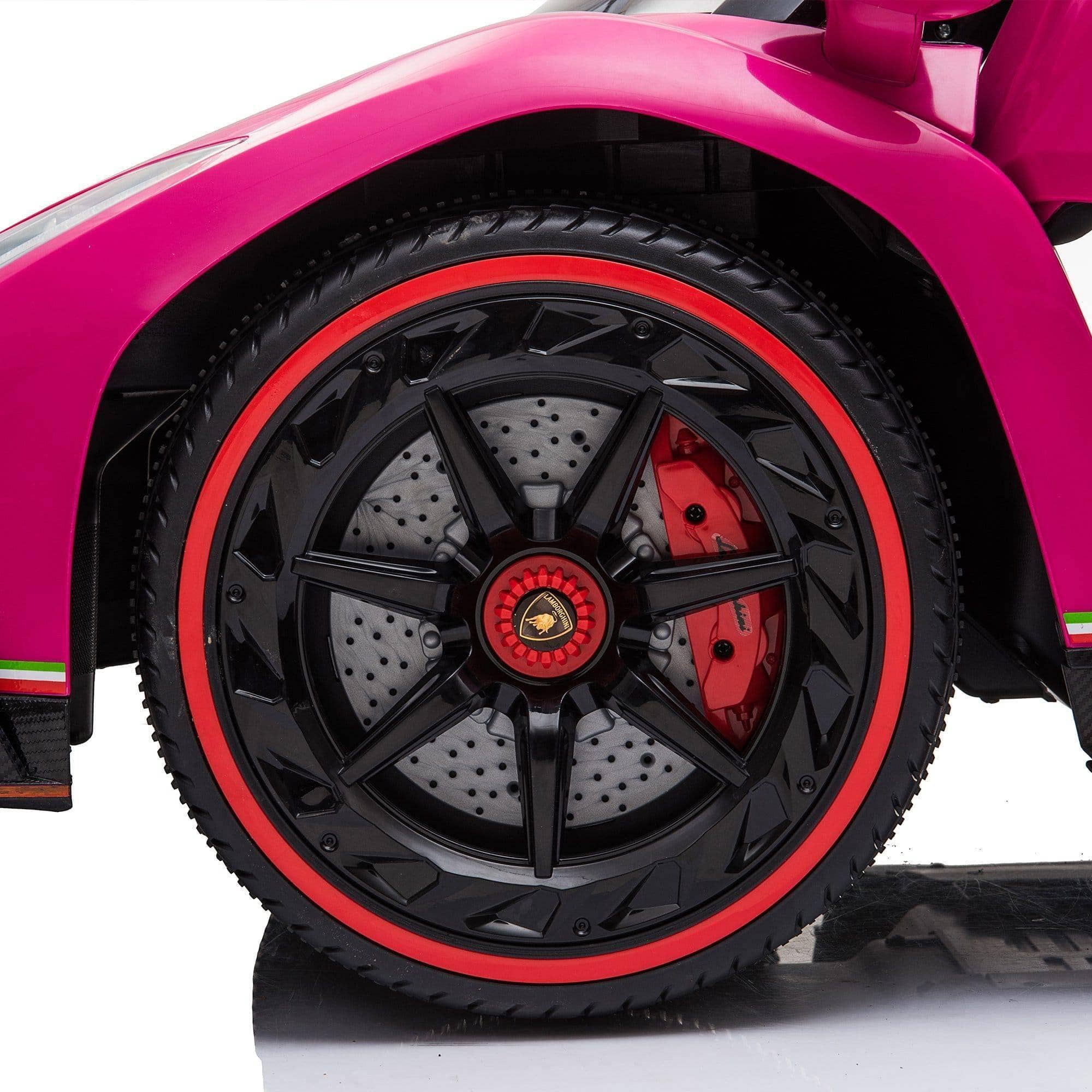 Lamborghini Veneno 2 Seater Ride on Car (Pink) - Little Stars Toy Store & PlayhouseDtidirect