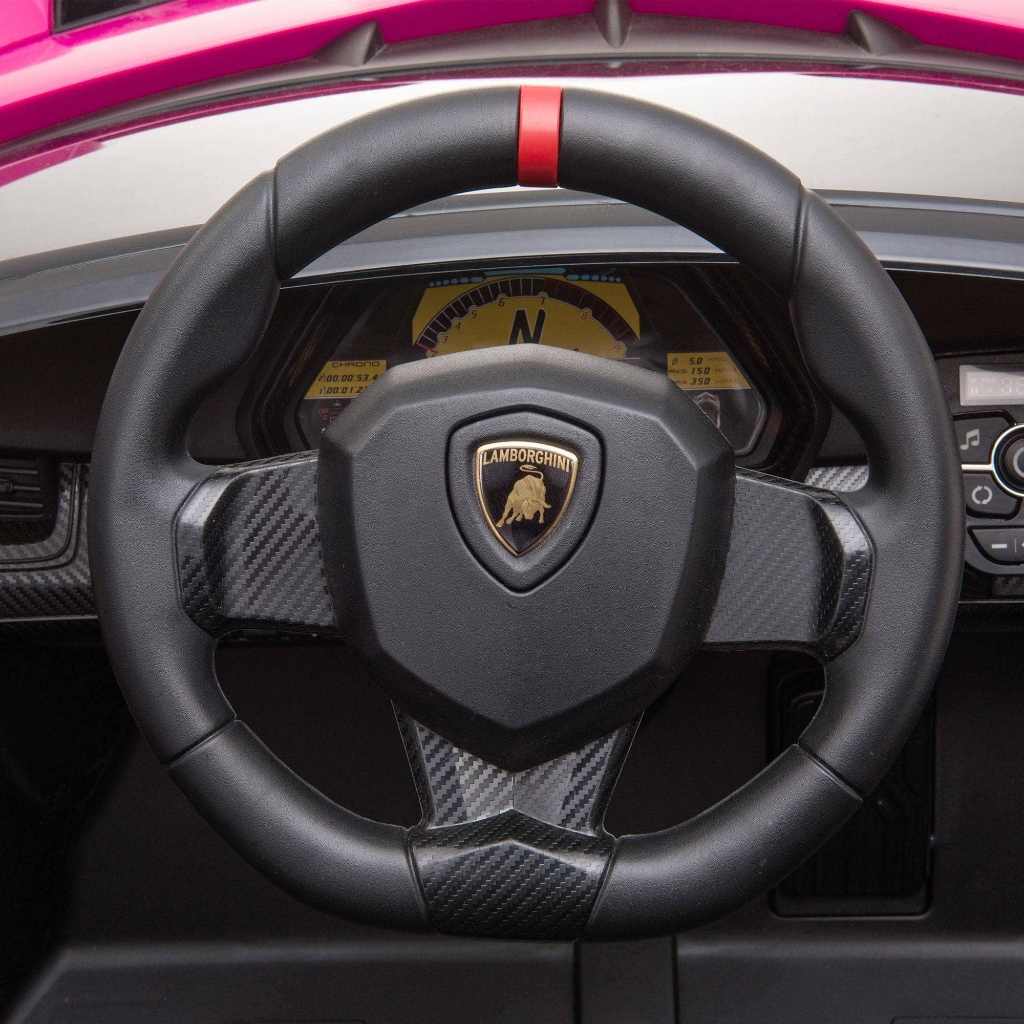 Lamborghini Veneno 2 Seater Ride on Car (Pink) - Little Stars Toy Store & PlayhouseDtidirect