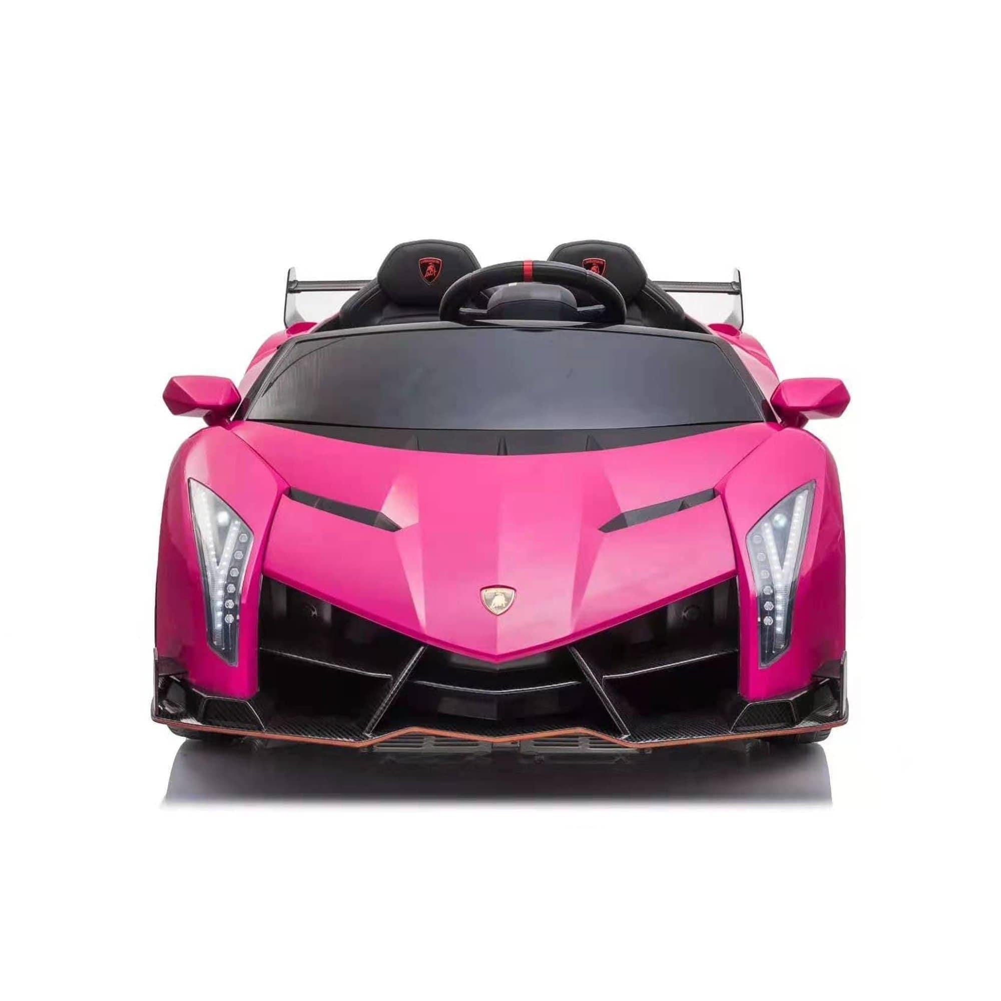 Lamborghini Veneno 2 Seater Ride on Car (Pink) - Little Stars Toy Store & PlayhouseDtidirect