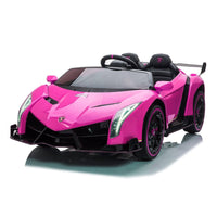 Lamborghini Veneno 2 Seater Ride on Car (Pink) - Little Stars Toy Store & PlayhouseDtidirect