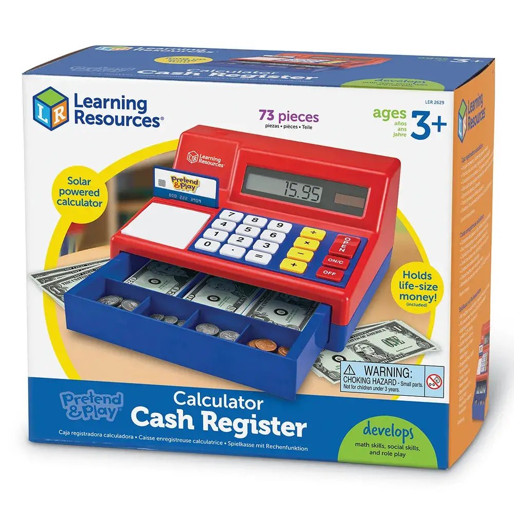 Learning Resources - Pretend & Play® Calculator Cash Register - Little Stars Toy Store & PlayhouseLearning Resources