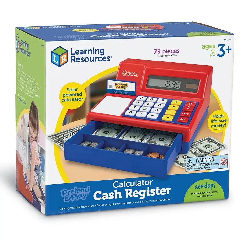 Learning Resources - Pretend & Play® Calculator Cash Register - Little Stars Toy Store & PlayhouseLearning Resources