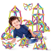 PicassoTiles - 100 Piece Magnetic Stick Stacking Construction - Little Stars Toy Store & PlayhousePicassoTiles