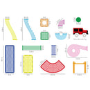PicassoTiles - 108pc 2-in-1 Magnetic Marble Run Set & Racing Track Set - Little Stars Toy Store & PlayhousePicassoTiles
