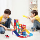 PicassoTiles - 108pc 2-in-1 Magnetic Marble Run Set & Racing Track Set - Little Stars Toy Store & PlayhousePicassoTiles
