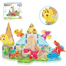 PicassoTiles - 26pc Magnetic Tile Dino Theme Construction Block Set - Little Stars Toy Store & PlayhousePicassoTiles
