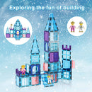 PicassoTiles - 72 Piece Magnetic Building Tiles Castle Winter Ice Theme - Little Stars Toy Store & PlayhousePicassoTiles