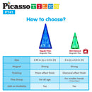 PicassoTiles - PicassoTiles 41 Piece Prism Magnetic Building Block Set - Little Stars Toy Store & PlayhousePicassoTiles