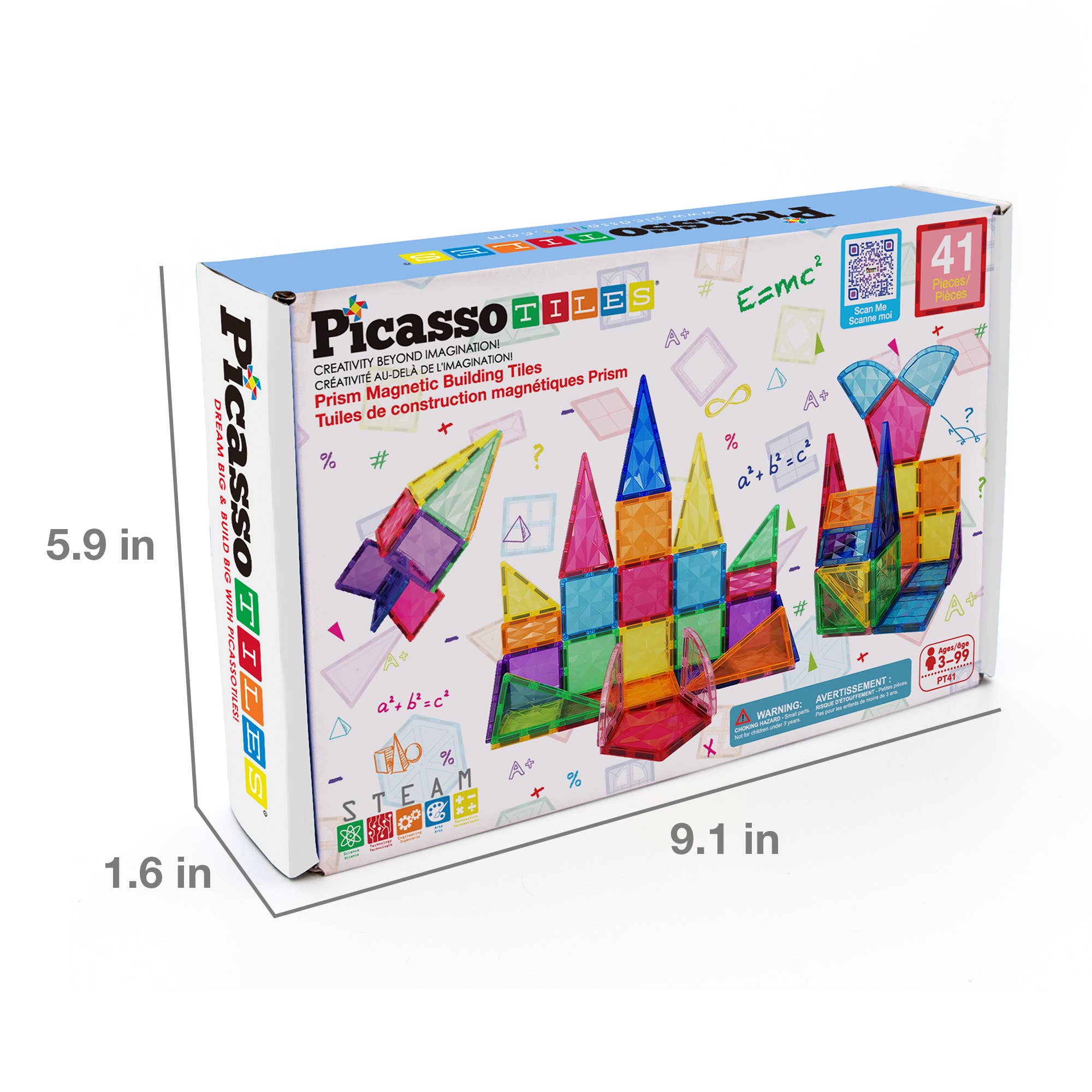 PicassoTiles - PicassoTiles 41 Piece Prism Magnetic Building Block Set - Little Stars Toy Store & PlayhousePicassoTiles