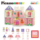 PicassoTiles - Princess Castle Theme Magnet Tile Building Blocks Toy Set - Little Stars Toy Store & PlayhousePicassoTiles