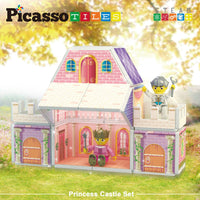PicassoTiles - Princess Castle Theme Magnet Tile Building Blocks Toy Set - Little Stars Toy Store & PlayhousePicassoTiles