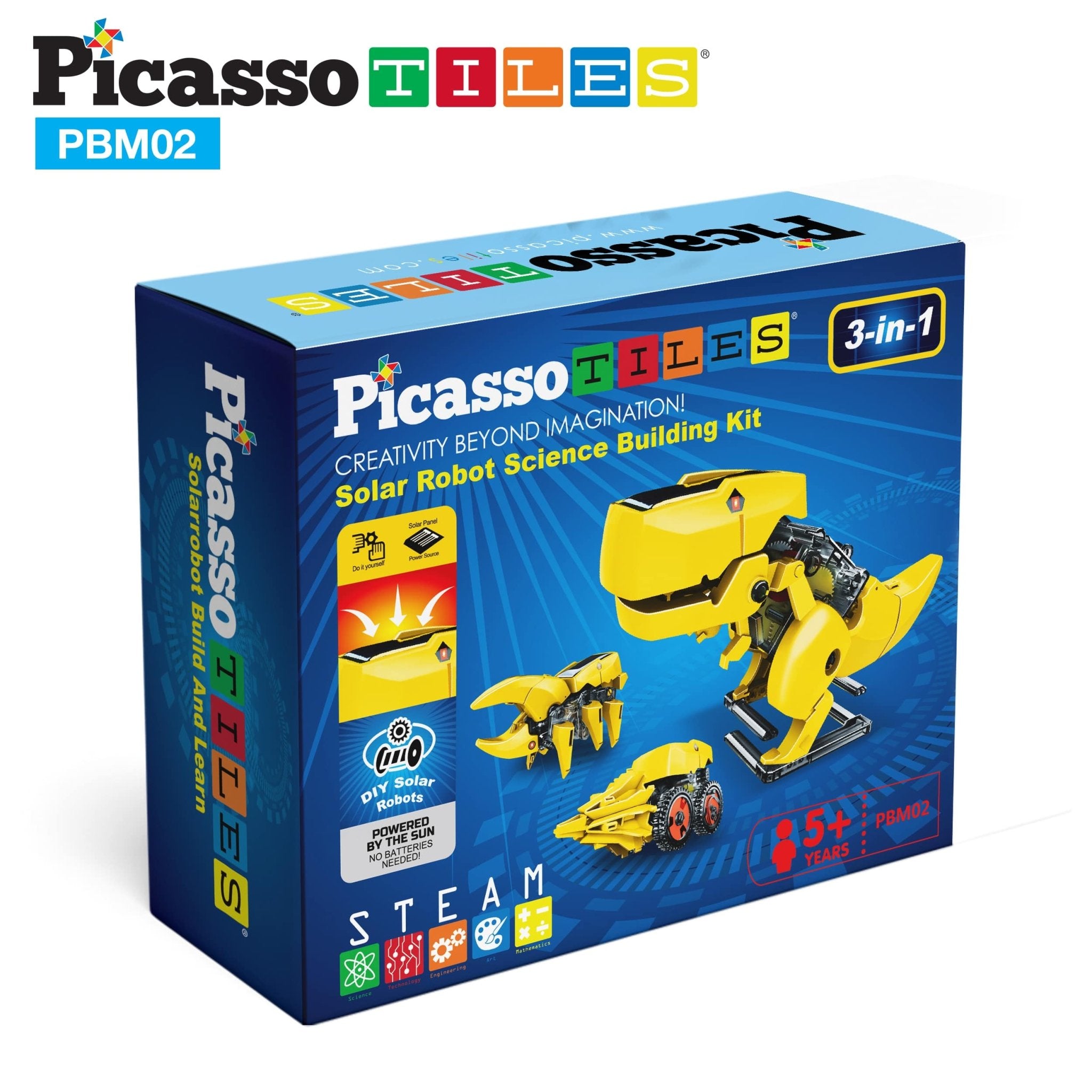PicassoTiles - Solar Powered Dinosaur Robot - Little Stars Toy Store & PlayhousePicassoTiles