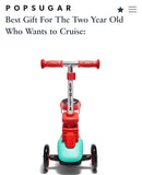 SVOLTA - Ace 2-in-1 Sit and Stand Convertible Scooter - Red - Little Stars Toy Store & PlayhouseSVOLTA