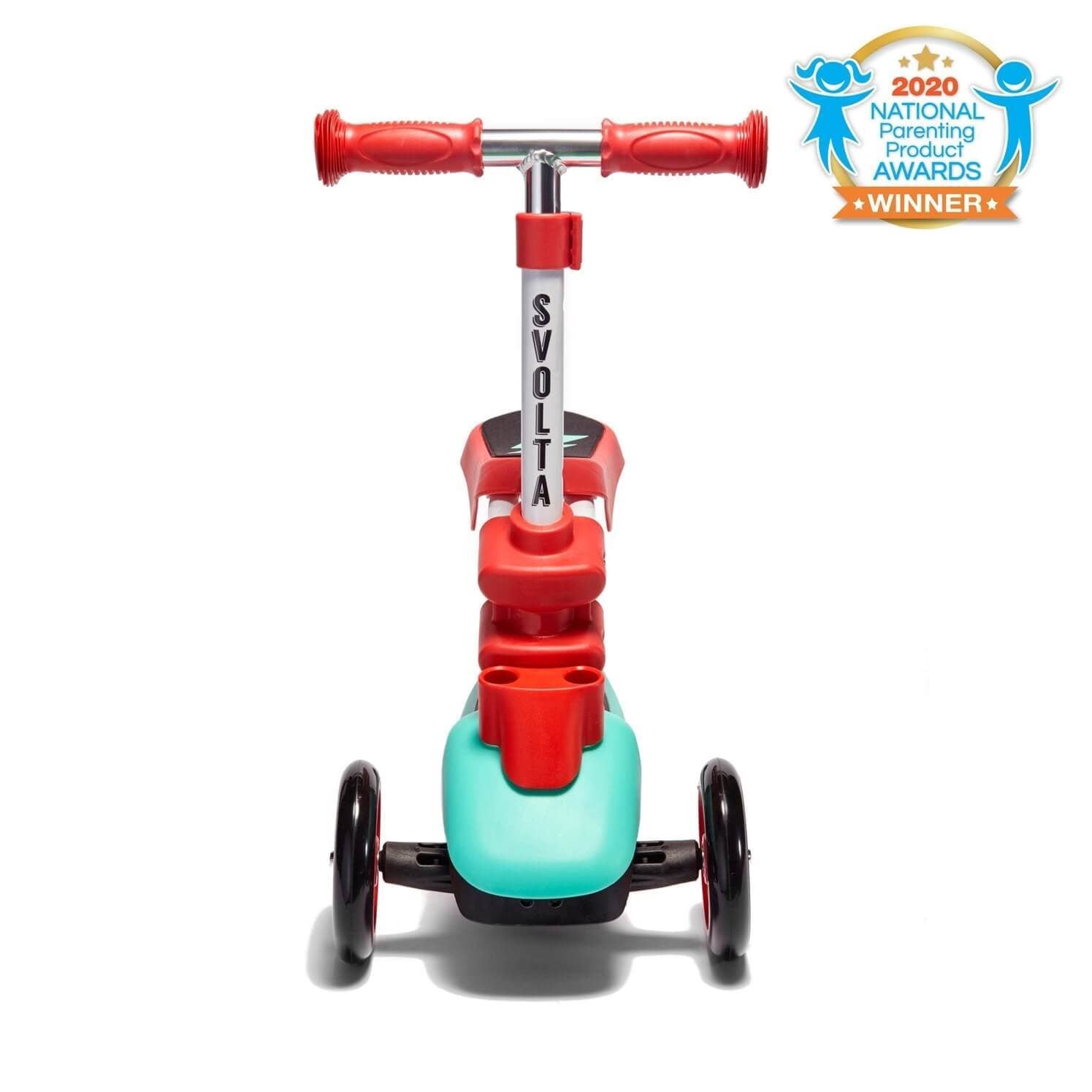 SVOLTA - Ace 2-in-1 Sit and Stand Convertible Scooter - Red