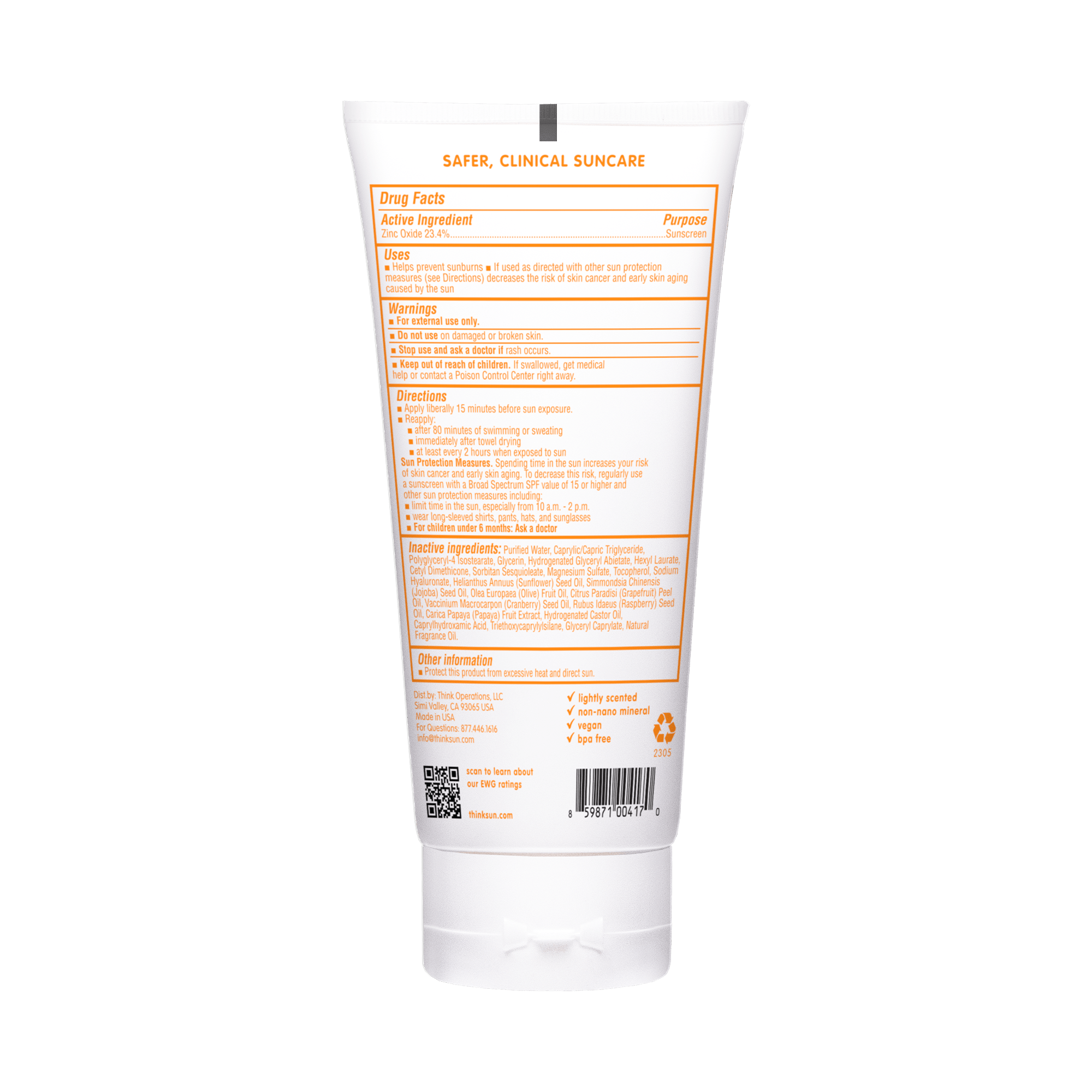 Think - Think Baby SPF 50 Sunscreen (6oz), EWG Rated 2 - Little Stars Toy Store & PlayhouseThink